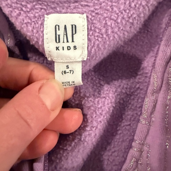Gap Kids Bundle 2 Hooded Jackets Size Small 6-7. Pink & Purple - Picture 8 of 9